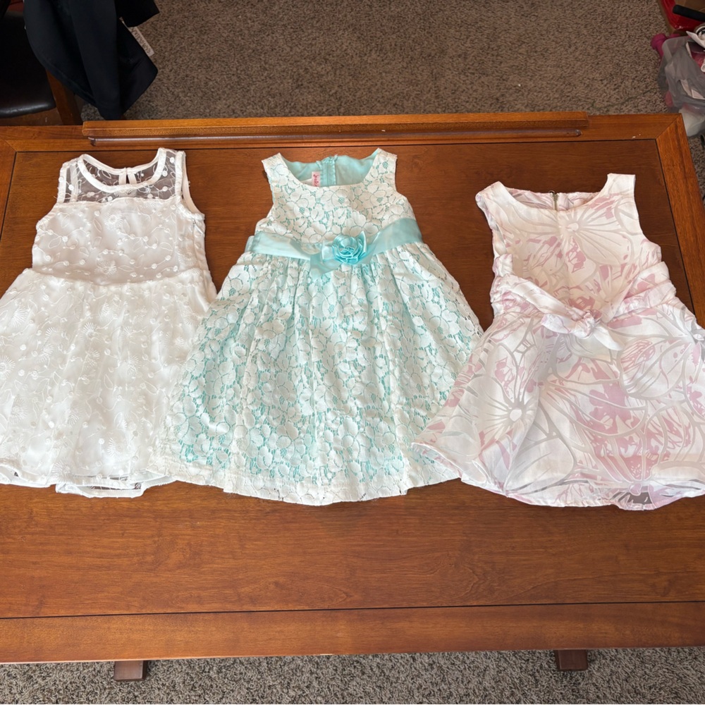 Set of Three Easter Dresses - 2T